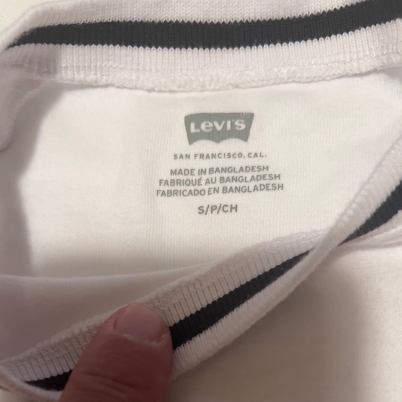 NWT Levi's Women ORACLE SHRUNKEN RINGER T-SHIRT Size Small Petite (E2) - Picture 5 of 7